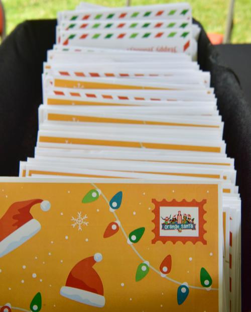 Orange Santa Applicant Envelopes